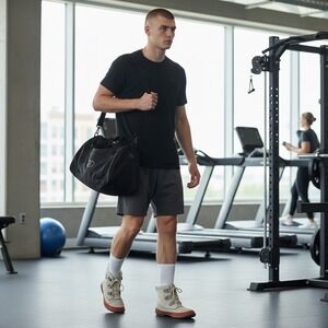 LRD Performance Mens XL Black Athletic Training‎ Shorts Lined Drawstring YY-015